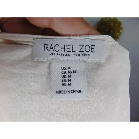 Rachel Zoe Women's Sleeveless Wrap Top - Size M - Cream - Picture 5 of 12